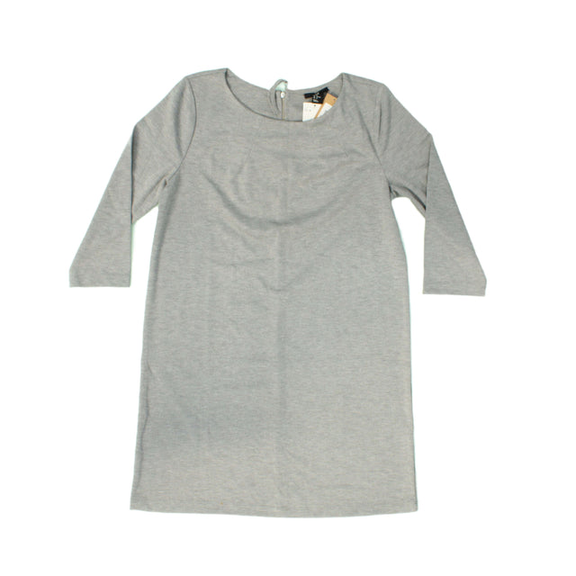 H&M Women's Mini Dress M Grey 100% Polyester