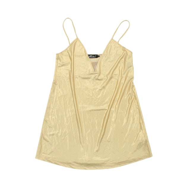 Motel Women's Top S Yellow 100% Polyester