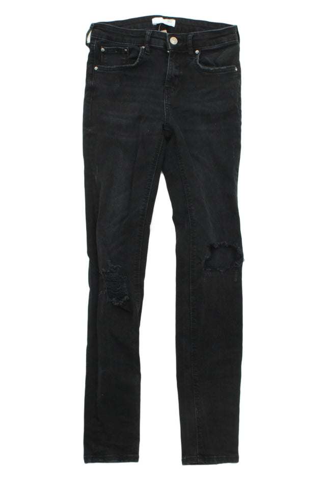 Zara Women's Jeans UK 8 Black Cotton with Elastane