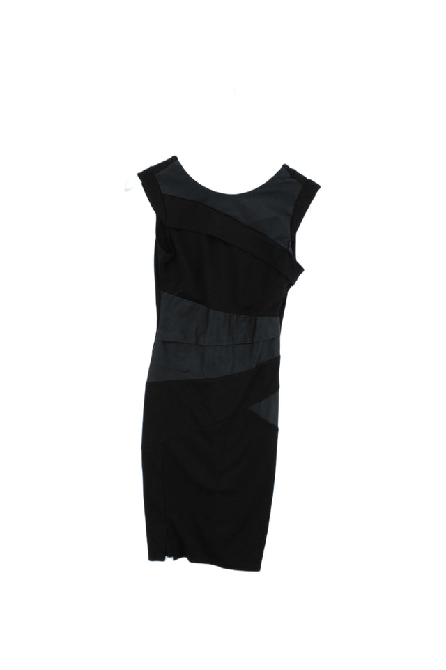 Lipsy Women's Mini Dress UK 8 Black Polyester with Viscose