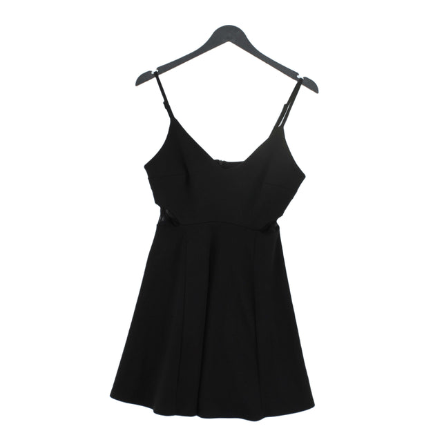 Topshop Women's Mini Dress UK 10 Black 100% Other