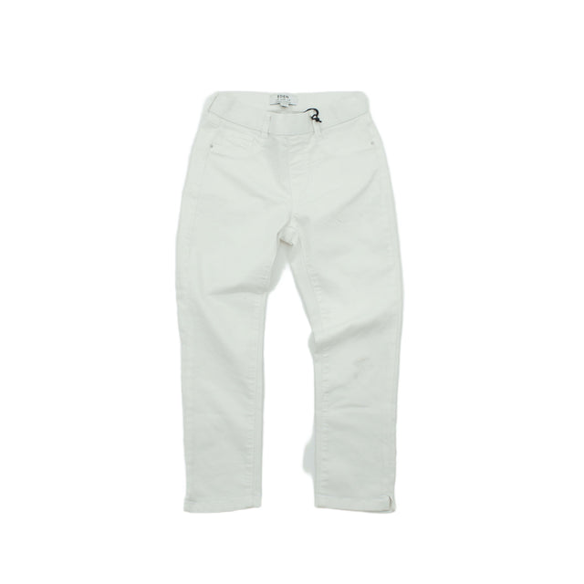 New Dorothy Perkins Women's Trousers UK 6 White 100% Cotton