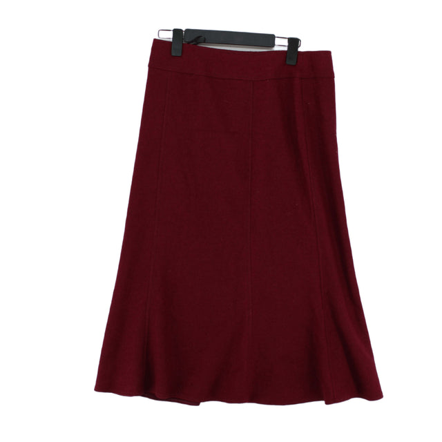 Steilmann Women's Midi Skirt M Red 100% Other