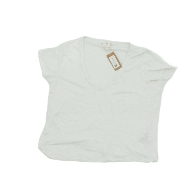 H&M Women's Top S White 100% Other