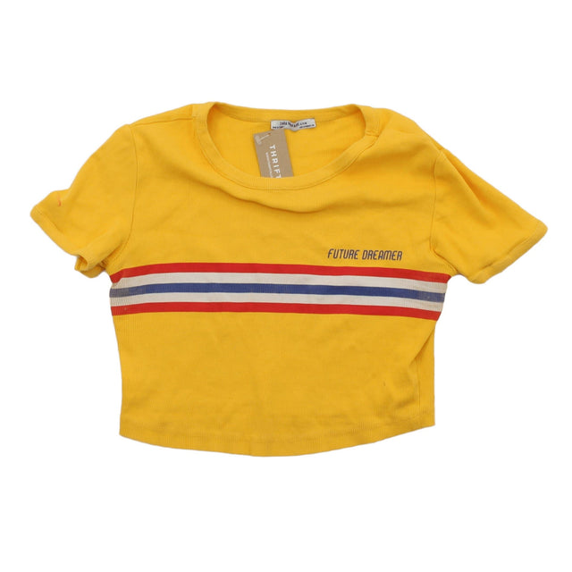 Trafaluc Women's Top S Yellow 100% Other