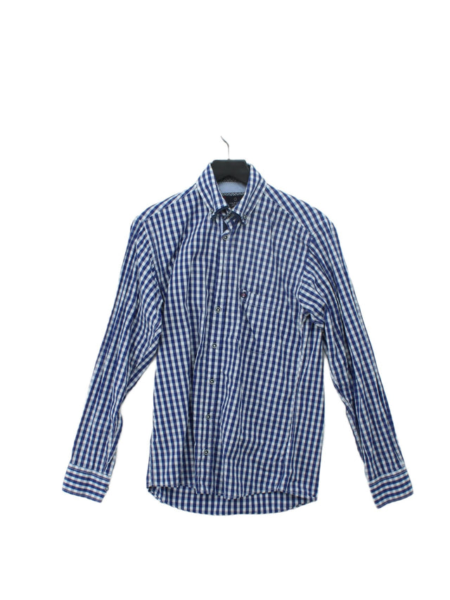 Hatico Men's Shirt S Blue 100% Rayon