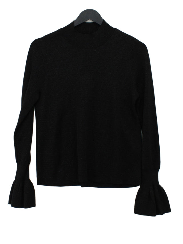 H&M Women's Jumper M Black Viscose with Acrylic, Other, Polyester