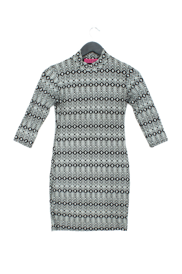 Boohoo Women's Mini Dress UK 8 Black 100% Polyester