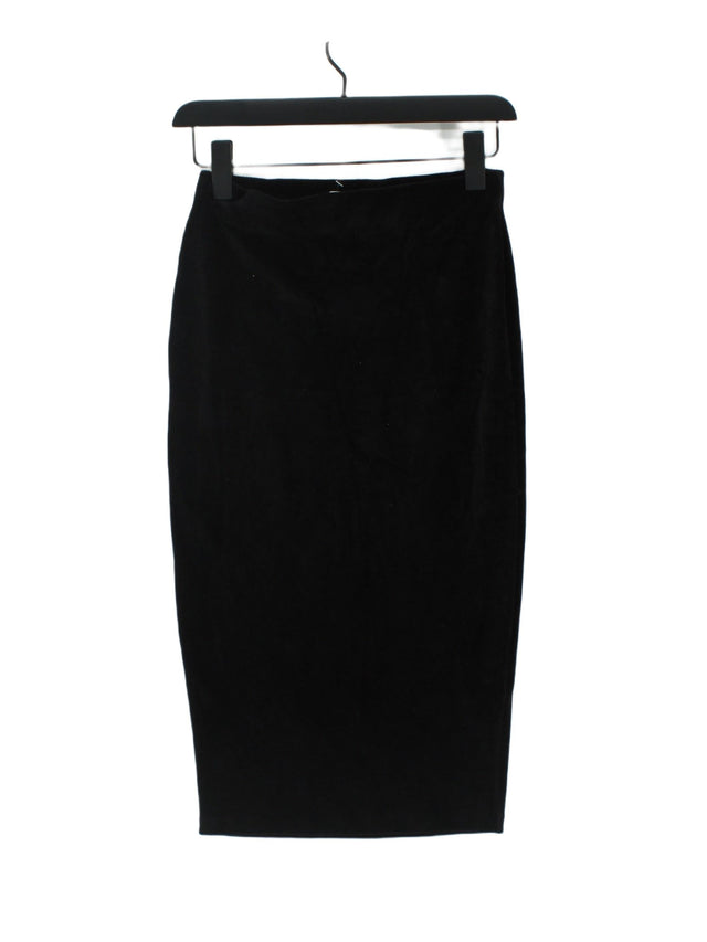 Whistles Women's Maxi Skirt XS Black Cotton with Elastane, Polyester