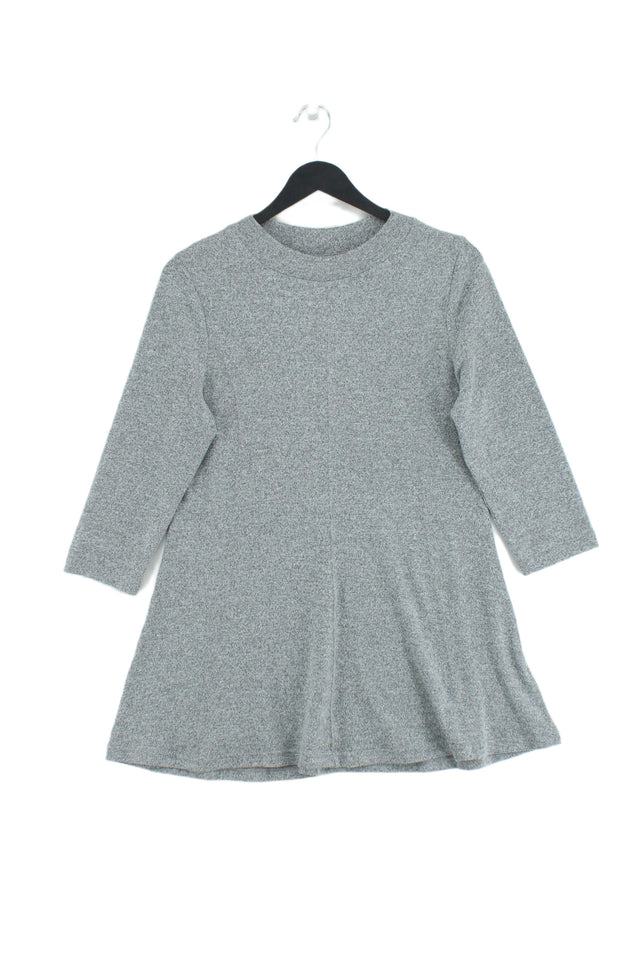 M & S Collection Women's Top UK 12 Grey Polyester with Elastane