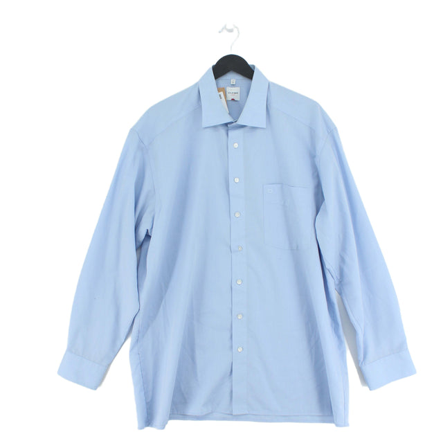 Olymp Men's T-Shirt XL Blue 100% Cotton