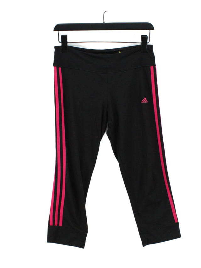 Adidas Women's Sports Bottoms S Black Polyester with Elastane