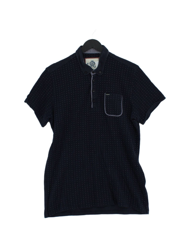 Guide London Men's Polo M Blue 100% Cotton