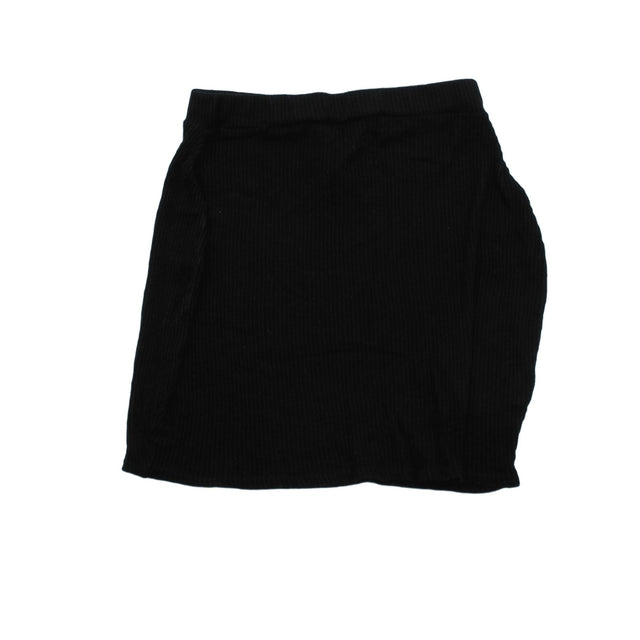 Pretty Little Thing Women's Mini Skirt UK 6 Black 100% Viscose