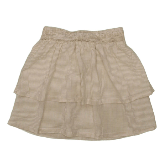 H&M Women's Mini Skirt S Tan 100% Cotton