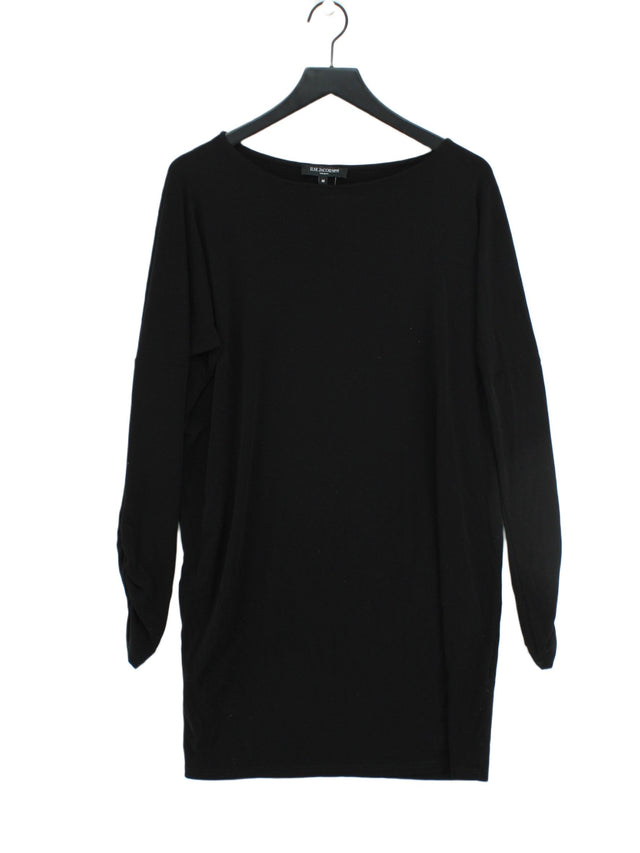 Ilse Jacobsen Women's Midi Dress M Black Polyester with Elastane