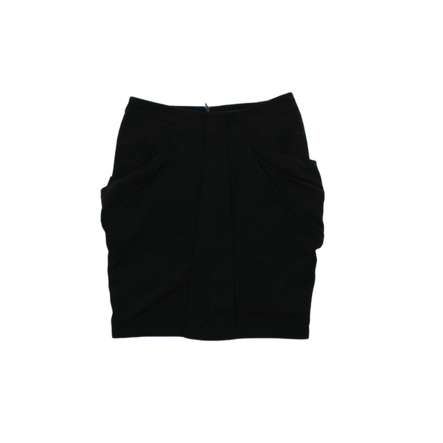 Limited Collection Women's Mini Skirt UK 10 Black Polyester with Viscose