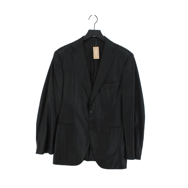 Burberry Men's Blazer M Black Wool with Elastane, Viscose, Other