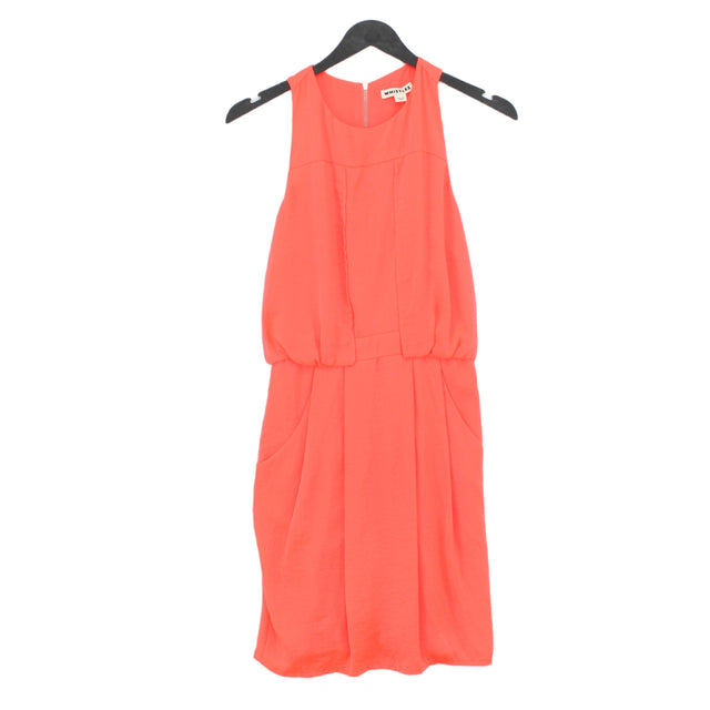Whistles Womens Mini Dress 4 Pink Blend - Polyester