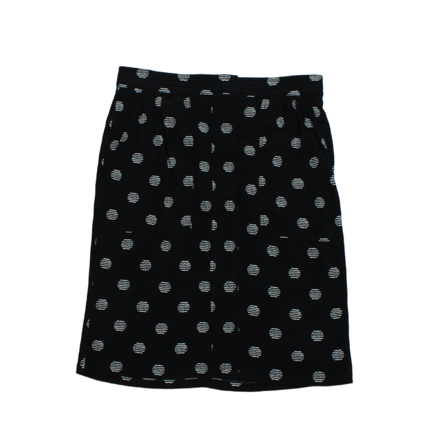 Trenery Women's Midi Skirt UK 8 Black 100% Polyester