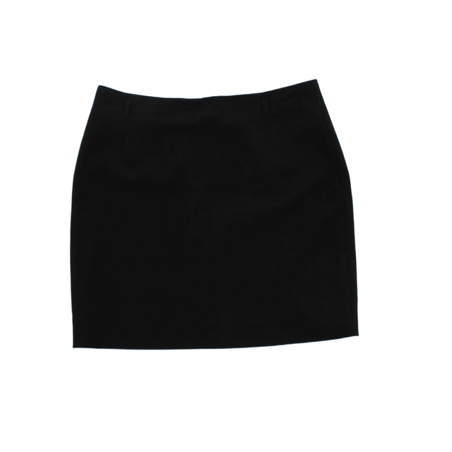 Marks & Spencer Women's Midi Skirt W 34 in Black 100% Other