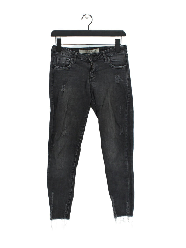Denim Co Women's Jeans UK 8 Grey Cotton with Elastane