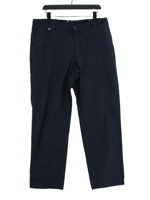 Ralph Lauren Women's Trousers UK 6 Blue Cotton with Elastane