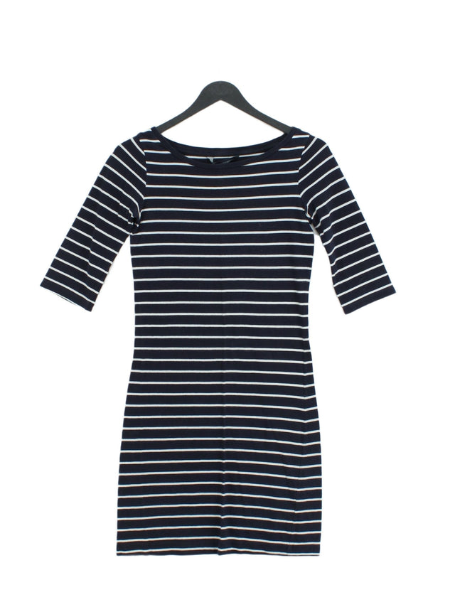 French Connection Women's Mini Dress UK 8 Blue 100% Cotton