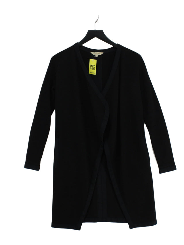 L.K. Bennett Women's Cardigan XS Black Wool with Acrylic, Nylon