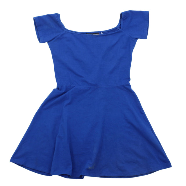 Motel Rocks Women's Midi Dress S Blue Cotton with Elastane