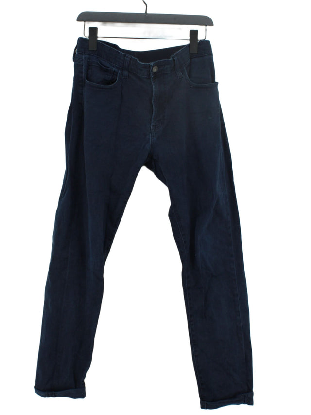 Uniqlo Men's Jeans S Blue Cotton with Elastane