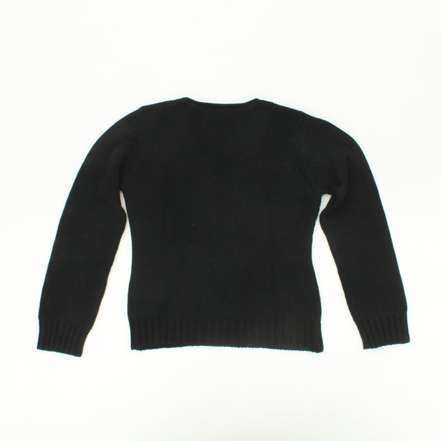 Oui Women's Jumper M Black Cotton with Acrylic