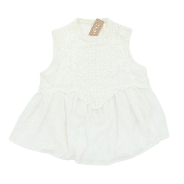 Miss Selfridge Women's Mini Dress UK 6 White 100% Polyester