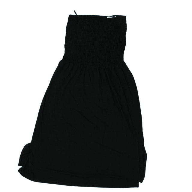 Next Women's Midi Dress UK 8 Black Other with Viscose