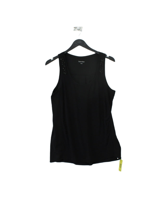 Calvin Klein Women's T-Shirt S Black 100% Cotton