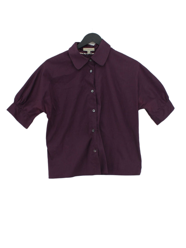 Burberry Women's Shirt M Purple Cotton with Polyester