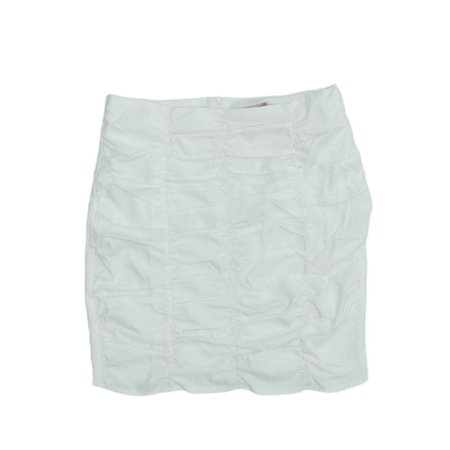 Misspap Women's Mini Skirt UK 8 White 100% Polyester
