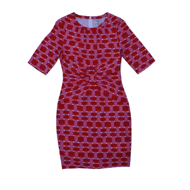 Country Road Women's Midi Dress UK 4 Red 100% Polyester