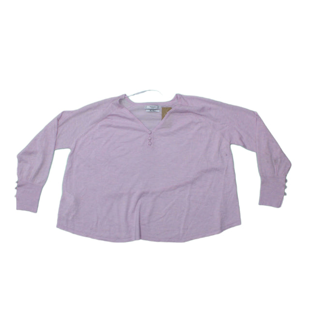 Mango Women's Top M Purple 100% Other