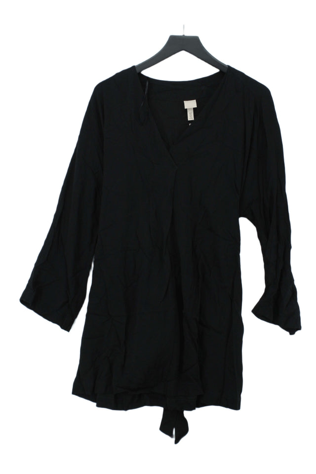 H&M Women's Midi Dress M Black 100% Viscose