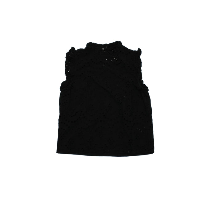 New Look Women's T-Shirt UK 12 Black 100% Cotton