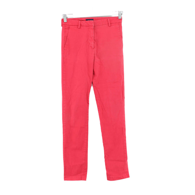 Gant Women's Trousers UK 8 Pink 100% Cotton