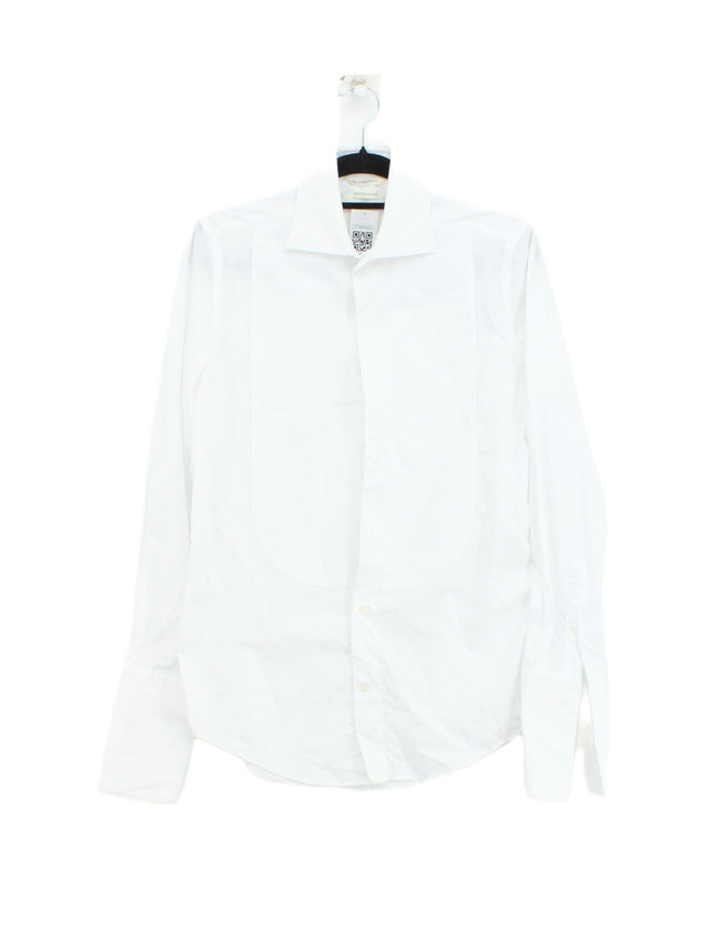 Suitsupply Men's Shirt Chest: 37 in White 100% Cotton