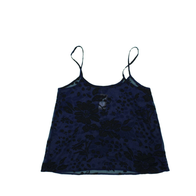 Topshop Women's Blouse UK 12 Blue 100% Polyester