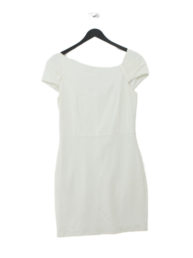 MNG Women's Mini Dress M Cream Cotton with Elastane