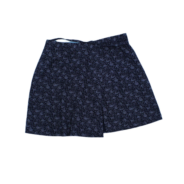 Cacharel Women's Mini Skirt UK 4 Black 100% Cotton