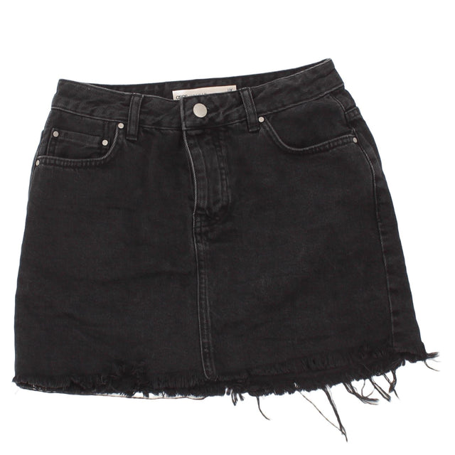 Asos Women's Mini Skirt UK 6 Black 100% Cotton