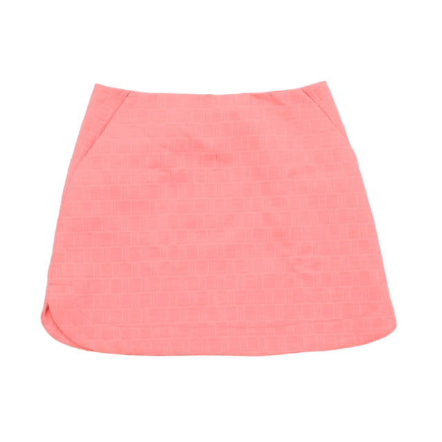 Topshop Women's Mini Skirt UK 8 Pink Polyester with Cotton, Elastane