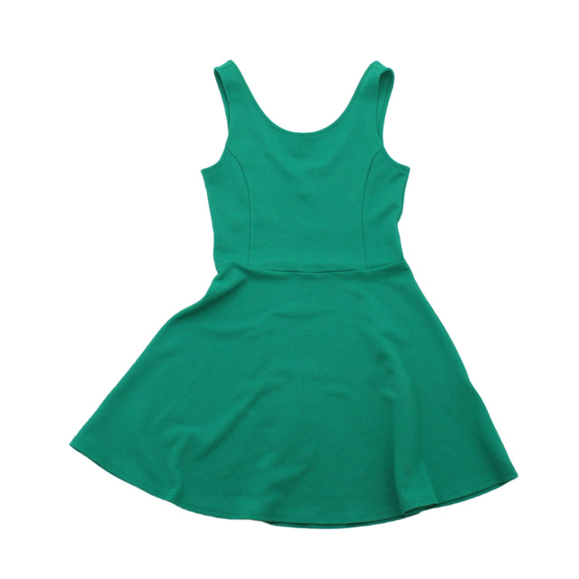 Divided (H&M) Women's Mini Dress UK 8 Green 100% Polyester