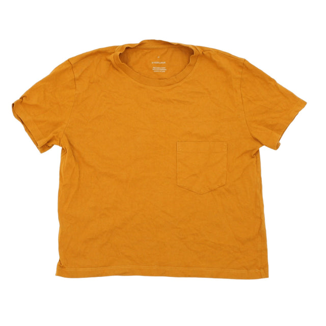 Everlane Men's T-Shirt XXS Orange 100% Cotton